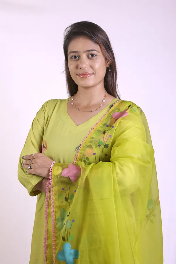 Light_Green_Hand_Printed_Rayon_Straight_Kurta_&__Palazzo_Pant_Set_With_Organza_Dupatta_For_Women