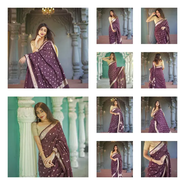 Brown_Beautiful_Handloom_Silk_Kubera_Pattu_saree_with_golden_zari_weaving_border_with_Blouse_Piece_for_Women_2025_Collection.