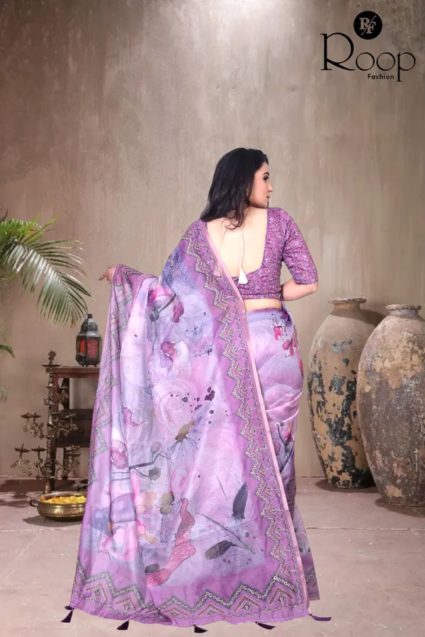Light_Orchid_Purple_Chanderi_Silk_Digital_Print_Saree_For_Women