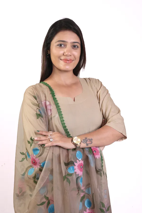 Light_Brown_Hand_Printed_Rayon_Straight_Kurta_&__Palazzo_Pant_Set_With_Organza_Dupatta_For_Women