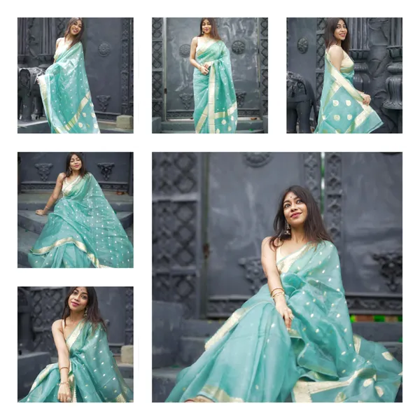 Pista_Beautiful_Handloom_Silk_Kubera_Pattu_saree_with_golden_zari_weaving_border_with_Blouse_Piece_for_Women_2025_Collection.