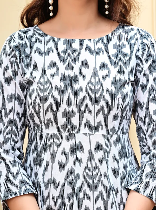 Grey_cotton_Anarkali_Kurti_for_women