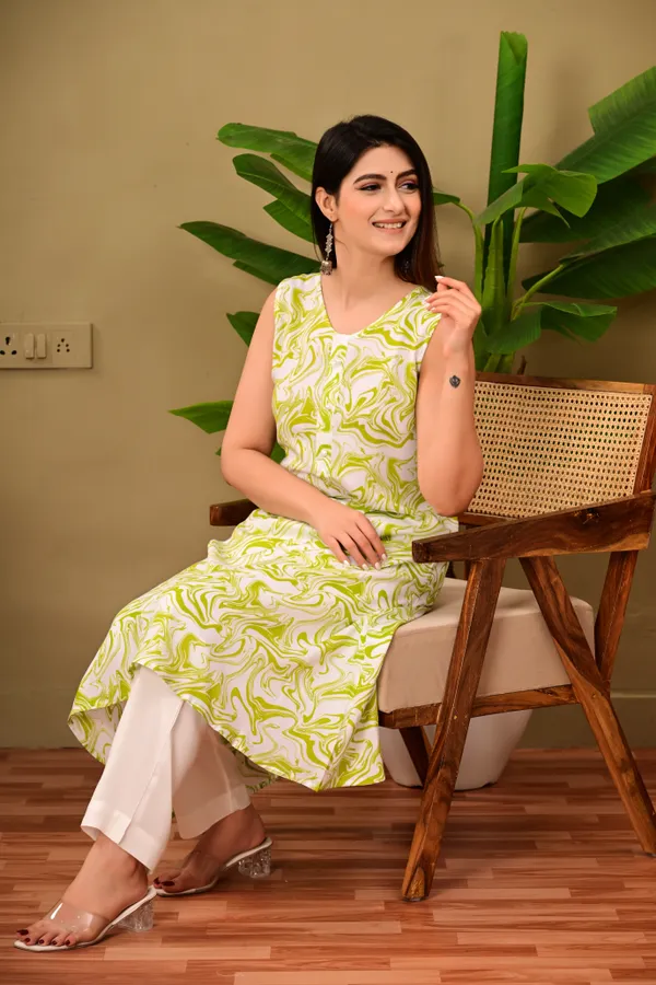 Green_A-Line_Rayon_Kurta_with_Sleeveless_V-Neck_Design