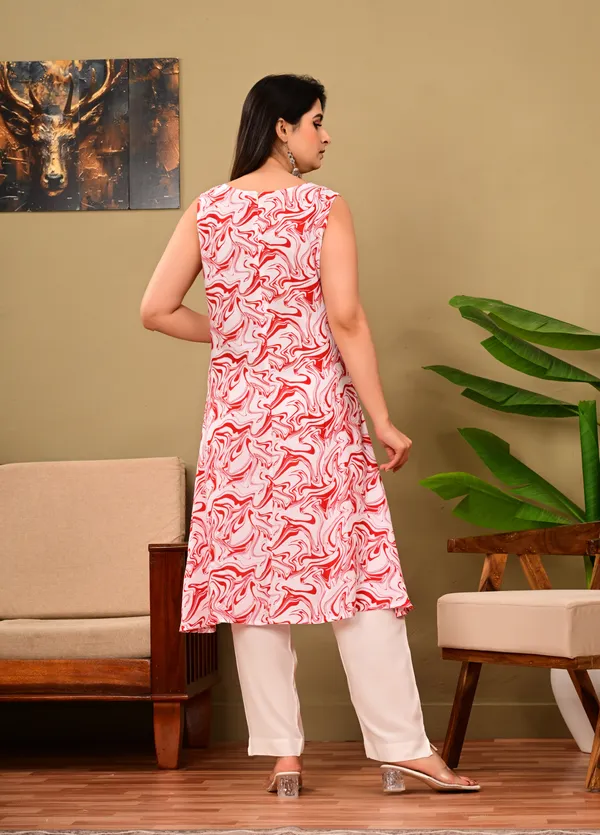 Red_A-Line_Rayon_Kurta_with_Sleeveless_V-Neck_Design