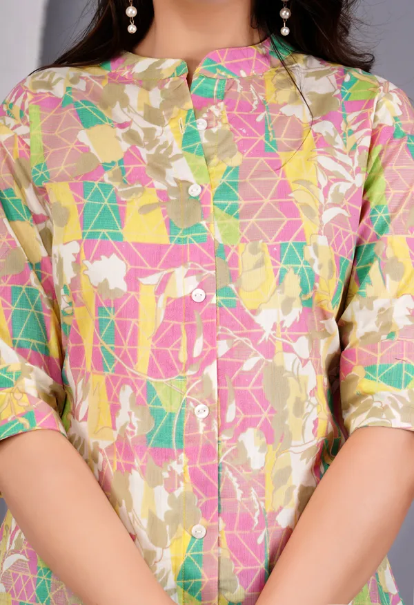 Multicolor_Printed_Button_Down_Top_For_Women