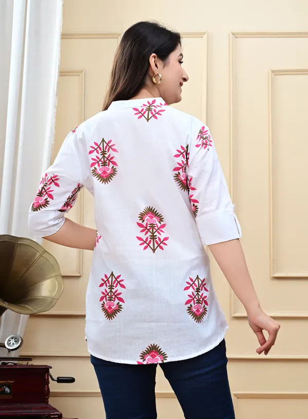Pink_Printed_Button_Down_Top_For_Women