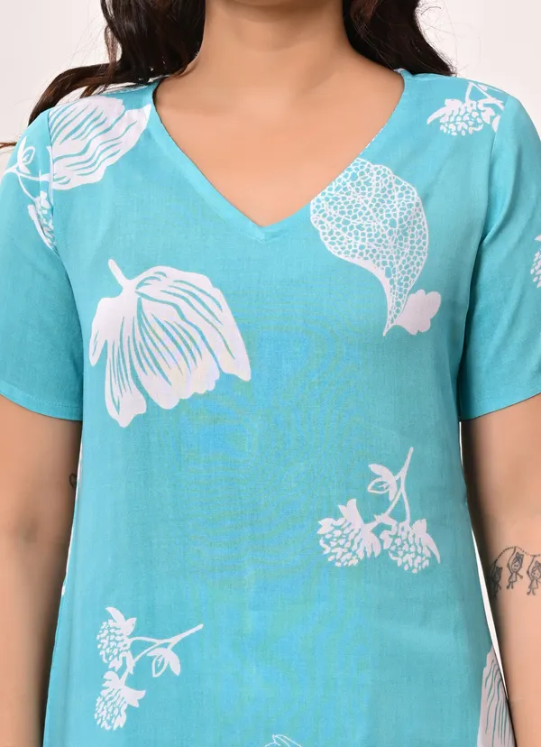 Half_Sleeve_Nigh_Wear_Blue