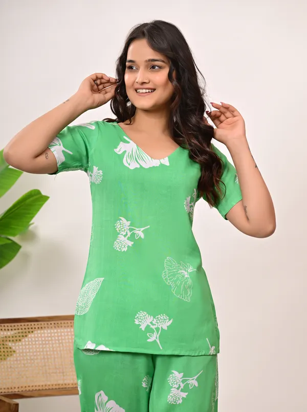 Half_Sleeve_Nigh_Wear_Green
