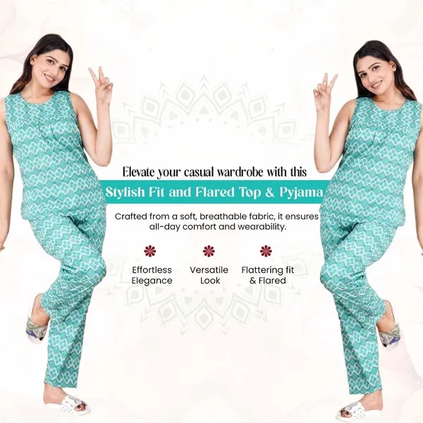 Green_Rayon_Printed_Sleeveless_Co-Ord_Set_For_Women