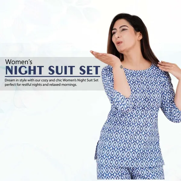 Navy-Blue_Cotton_Printed_Sleeved_Co-Ord_Set_With_Pocket_For_Women