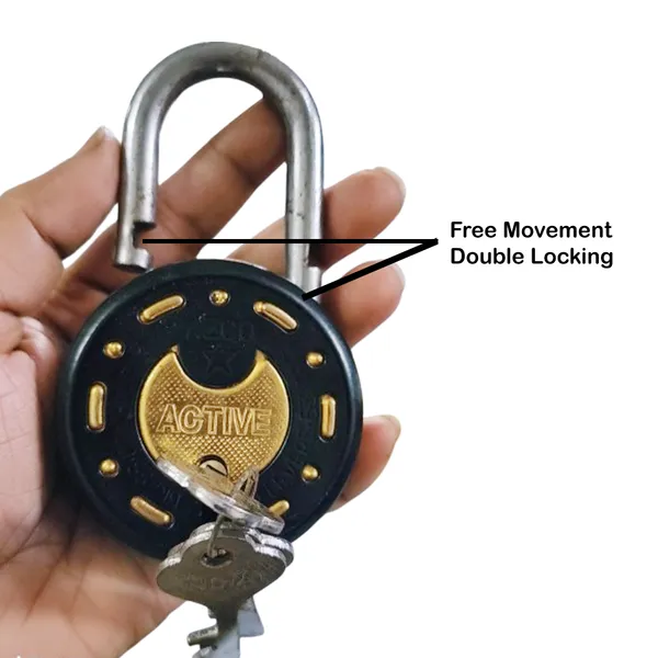 4_Padlocks_12_Same_Keys_Black_Gold_65_MM_8_Levers_|_Lock_and_Keys_for_Home_Door_Shutter_Shop_Main_Gate