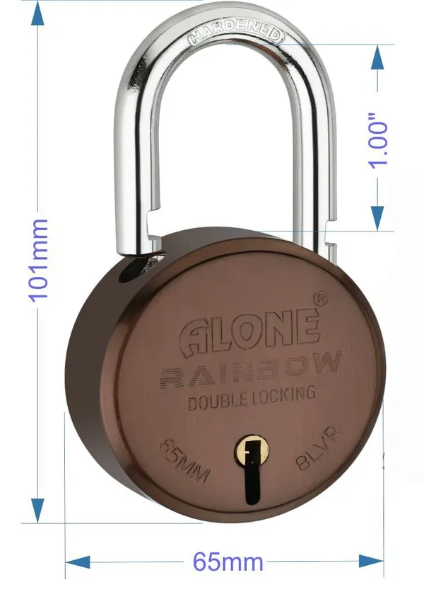 Pack_of_5_Multicolor_Locks_65Mm_10_Same_Keys_With_5_Padlocks_Common_Key_Double_Locking_8_Levers_Lock_And_Keys_For_Home_Door_Gate_Shop_Shutter_Padlock_Antique_Finish_Rust_Proof