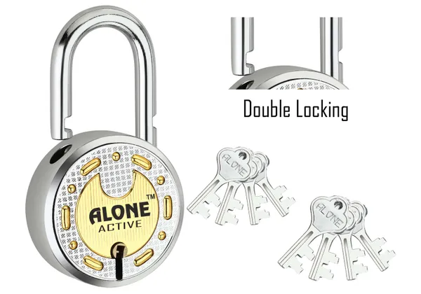 Alone_Locks_65mm_10_Keys_Padlock_|_Steel_Body_Double_Locking_8_Levers_|_Lock_and_Keys_for_Home_Door_Gate_Shop_Shutter_Lock_|_Padlock_Chrome_Finish_Rust_Proof_(Pack_of_1)