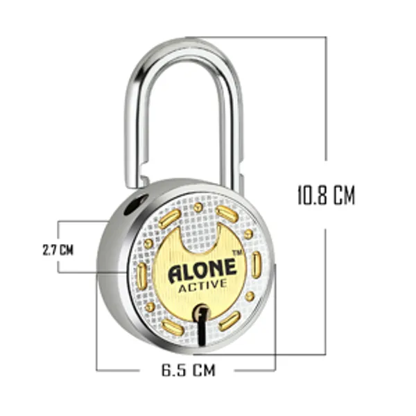 Alone_Locks_65mm_10_Keys_Padlock_|_Steel_Body_Double_Locking_8_Levers_|_Lock_and_Keys_for_Home_Door_Gate_Shop_Shutter_Lock_|_Padlock_Chrome_Finish_Rust_Proof_(Pack_of_1)