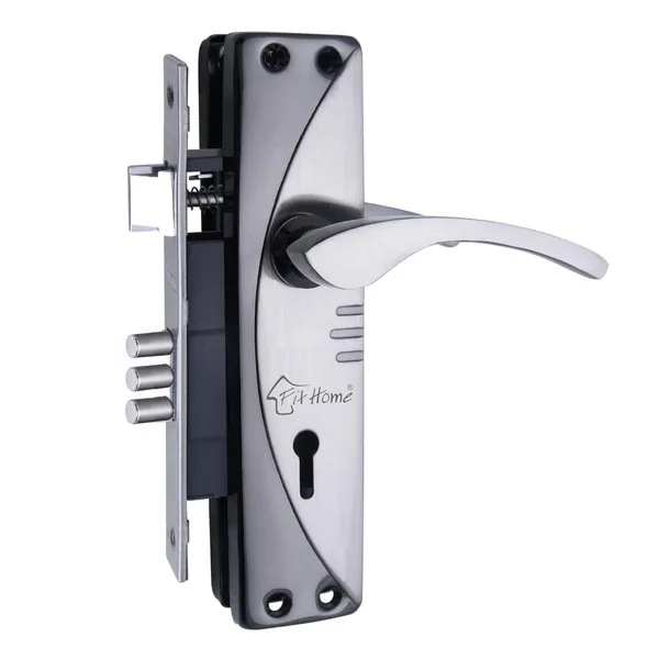 Pack_of_1_Mortice_Door_Handle_Set_with_Lock_|_Black_Silver_Finish_|_6_Lever_Technology_Double_Stage_Lockset_for_Door,_Bathroom,_Bedroom,_Living_Room_with_3_Keys_|_7"_K.Y._Moon