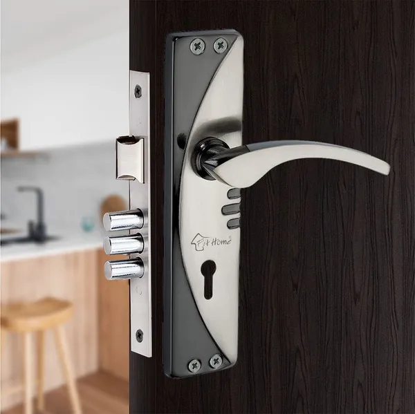 Pack_of_1_Mortice_Door_Handle_Set_with_Lock_|_Black_Silver_Finish_|_6_Lever_Technology_Double_Stage_Lockset_for_Door,_Bathroom,_Bedroom,_Living_Room_with_3_Keys_|_7"_K.Y._Moon