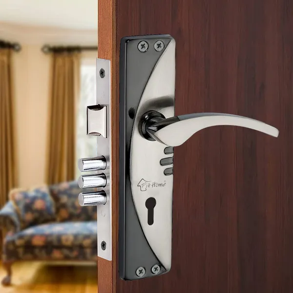 Pack_of_1_Mortice_Door_Handle_Set_with_Lock_|_Black_Silver_Finish_|_6_Lever_Technology_Double_Stage_Lockset_for_Door,_Bathroom,_Bedroom,_Living_Room_with_3_Keys_|_7"_K.Y._Moon