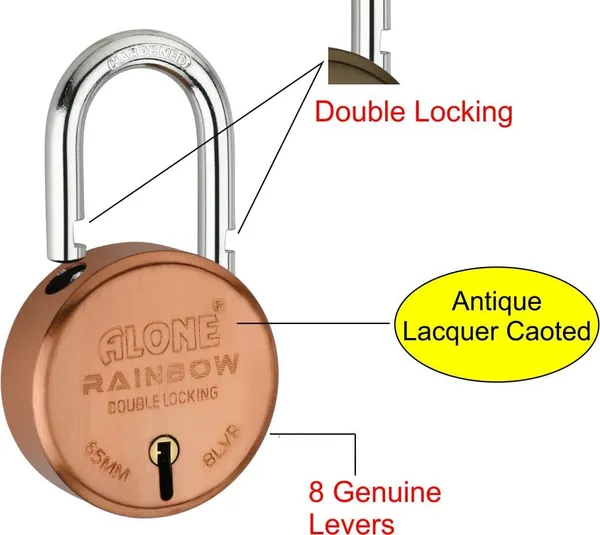 Pack_of_2_Multicolor_Locks_65Mm_10_Same_Keys_With_2_Padlocks_Common_Key_Double_Locking_8_Levers_Lock_And_Keys_For_Home_Door_Gate_Shop_Shutter_Padlock_Antique_Finish_Rust_Proof