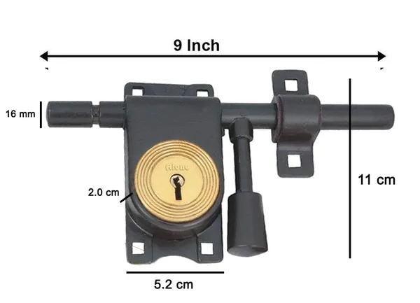 Pack_of_2_Brown_Locks_3_Keys_Aldrop_Latch_Lock_And_Keys_For_Home_Door_Gate_Bedroom_Office_8_Inch_16Mm_Rod_Lock_Heavy_Duty_Complete_Door_Security_Brown_Caoted_Finish