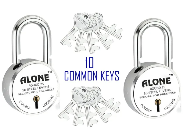 Pack_of_2_Silver_Lock_75Mm_10_Common_Key_With_2_Padlocks_Steel_Body_Double_Locking_10_Levers_Lock_And_Keys_For_Home_Door_Gate_Shop_Shutter_Same_Key_Padlock_Chrome_Finish_Rust_Proof