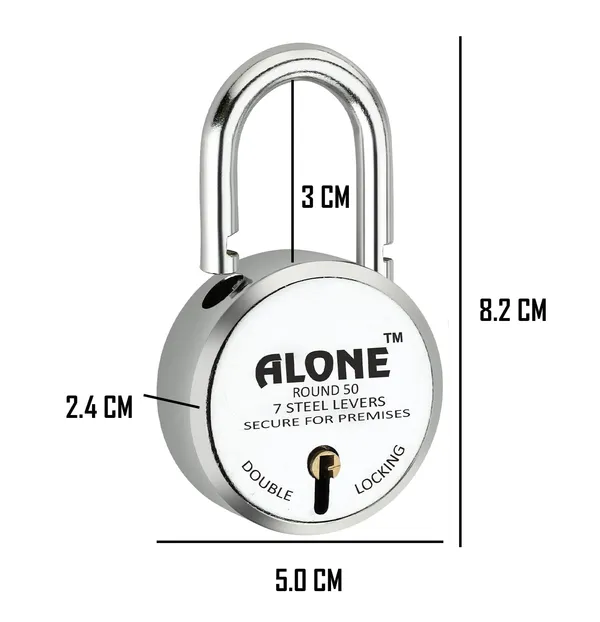 Pack_of_5_Silver_50mm_Locks_3_Same_Keys_with_5_Padlocks,_Hard_Shackle_Double_Locking_Steel_Levers_Lock_and_Keys_For_Home_Door_Gate_Shop_,Door_Padlock