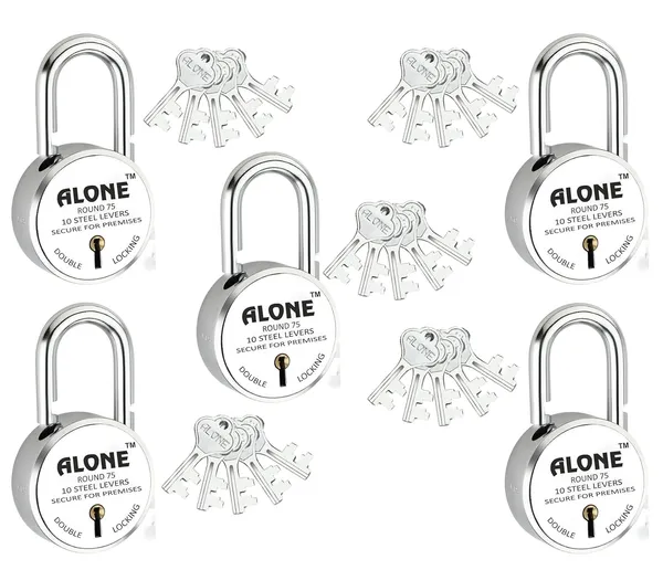 Pack_of_5_Silver_Locks_75Mm_5_Keys_Each_5_Padlocks_Double_Locking_10_Levers_Lock_And_Key_For_Home_Door_Gate_Shop_Shutter_Truck_Grill_Chrome_Finish_Rust_Free.