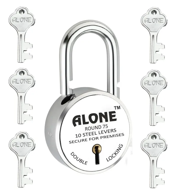 Pack_of_1_Silver_Round_Padlock_75mm_6_Keys_Hard_Shackle_Double_Locking_Padlocks_For_Home_Door_Gate_Shop_Shutter_Truck_Grill,_Chrome_Finish.