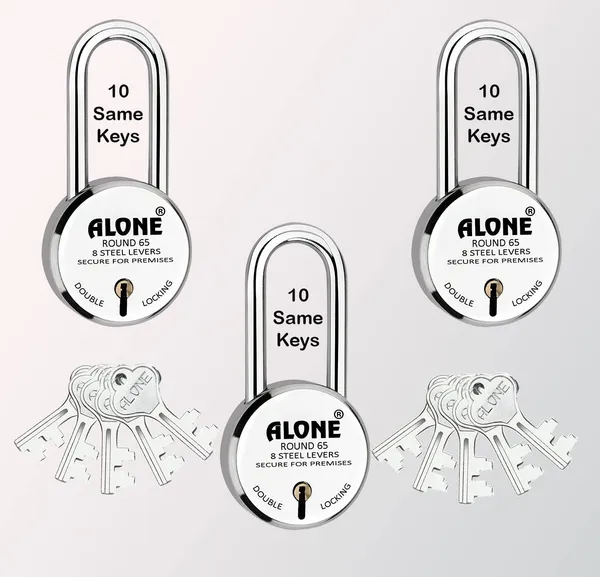 Pack_of_3_Silver_Round_Padlock_65mm_3_Padlocks_10_Same_Keys_Long_Shackle_Double_Locking_Padlocks_For_Home_Door_Gate_Shop_Shutter,_Chrome_Finish_Rust_Free.