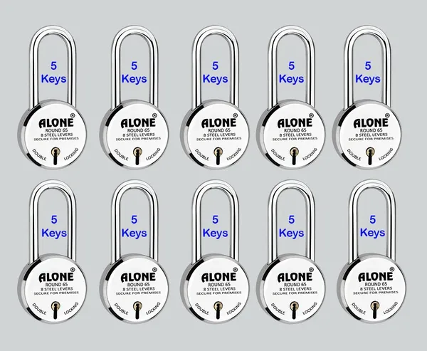 Pack_of_10_Silver_Round_Padlock_65mm_10_Padlocks_5_Each_Keys_Long_Shackle_Double_Locking_Padlocks_For_Home_Door_Gate_Shop_Shutter,_Chrome_Finish_Rust_Free.
