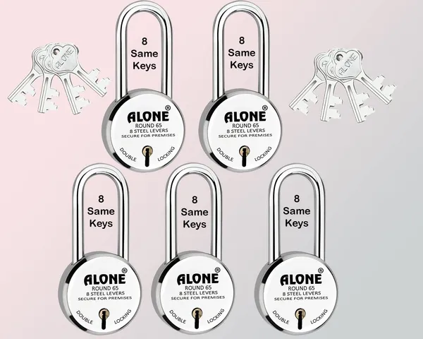 Pack_of_5_Silver_Round_Padlock_65mm_5_Padlocks_8_Same_Keys_Long_Shackle_Double_Locking_Padlocks_For_Home_Door_Gate_Shop_Shutter,_Chrome_Finish_Rust_Free.