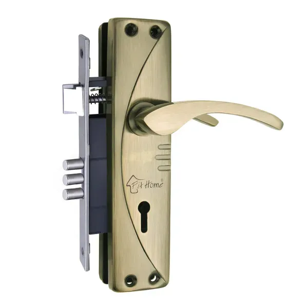 Pack_of_4_Mortice_Door_Handle_Set_with_Lock_|_Brass_Antique_Finish_|_6_Lever_Technology_Double_Stage_Lockset_for_Door,_Bathroom,_Bedroom,_Living_Room_with_3_Keys_|_7"_K.Y._Moon