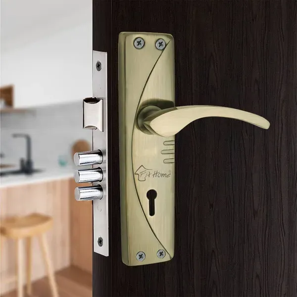 Pack_of_4_Mortice_Door_Handle_Set_with_Lock_|_Brass_Antique_Finish_|_6_Lever_Technology_Double_Stage_Lockset_for_Door,_Bathroom,_Bedroom,_Living_Room_with_3_Keys_|_7"_K.Y._Moon