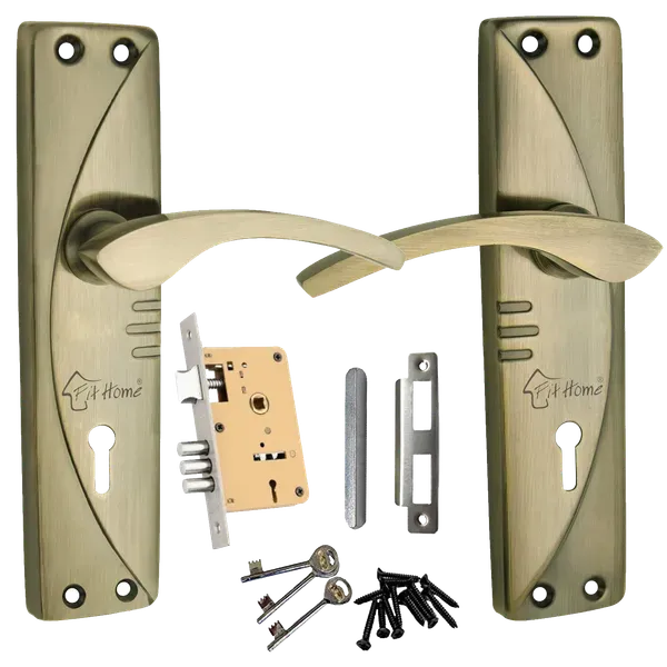 Pack_of_3_Mortice_Door_Handle_Set_with_Lock_|_Brass_Antique_Finish_|_6_Lever_Technology_Double_Stage_Lockset_for_Door,_Bathroom,_Bedroom,_Living_Room_with_3_Keys_|_7"_K.Y._Moon