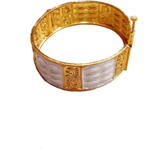 Assamese_traditional_gold_plated_silver_colour_Copper_Gold-Plated_Bangle_for_women_&_girls