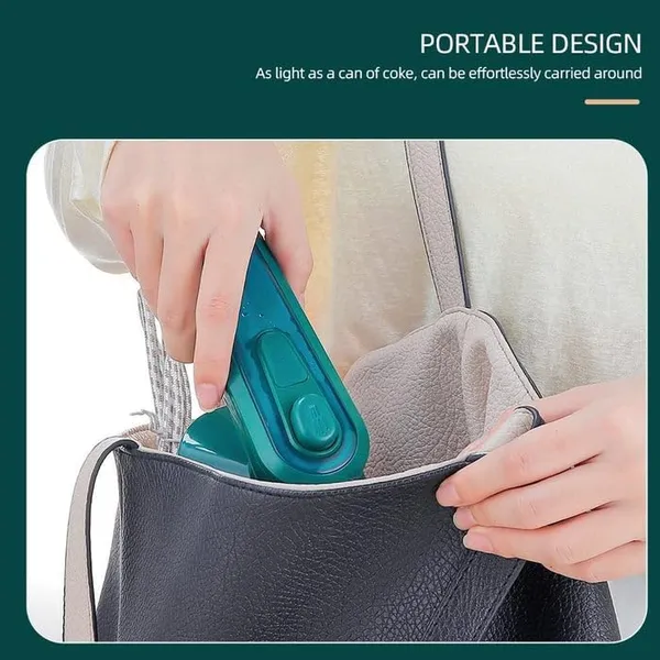 Green_Mini_Steamer_&_Iron:_2-In-1_Portable_Travel_Friendly
