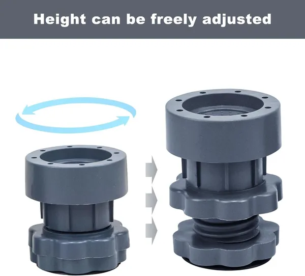 Grey_Washing_Machine_Support,_Anti_Vibration_Washing_Machine_Support_Adjustable_Washer_Anti_Vibrasion_Pads,_Washer_&_Dryer_Pedestals,_Washing_Machine_Accessory_Anti-_Skid_Pad_Pvc_Lifting_Pad_Non-Slip