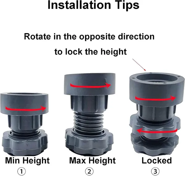 Grey_Washing_Machine_Support,_Anti_Vibration_Washing_Machine_Support_Adjustable_Washer_Anti_Vibrasion_Pads,_Washer_&_Dryer_Pedestals,_Washing_Machine_Accessory_Anti-_Skid_Pad_Pvc_Lifting_Pad_Non-Slip