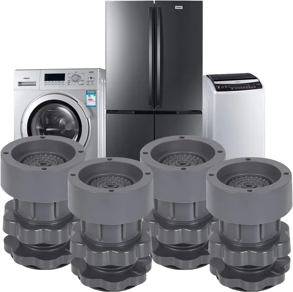 Grey_Washing_Machine_Support,_Anti_Vibration_Washing_Machine_Support_Adjustable_Washer_Anti_Vibrasion_Pads,_Washer_&_Dryer_Pedestals,_Washing_Machine_Accessory_Anti-_Skid_Pad_Pvc_Lifting_Pad_Non-Slip