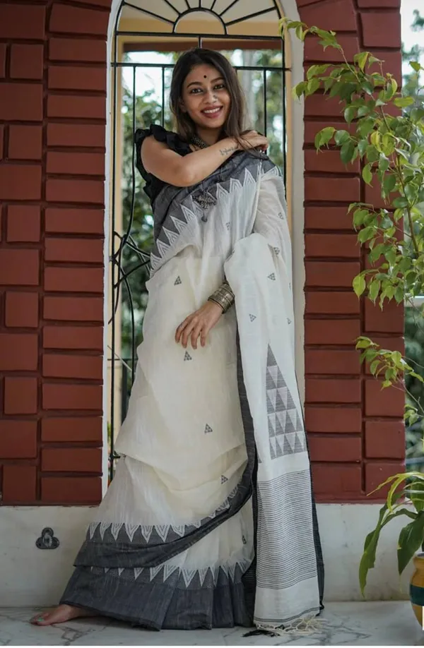 White_Saree_Latest_Design_Premium_Quality_Fabric_Party_Wear_Saree_New_Collection_Soft_Lilan_Slab