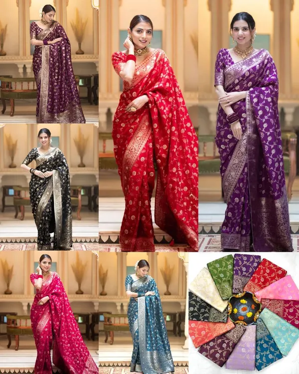 Purple_Banarasi_Saree_New_Collection_|_Latest_Design_Pattu_Party_Wear_Sadi_With_Blouse_Piece_|_Trending_Wedding_Saree_with_Rich_Zari_Weaving_|_Stylish_Two_Tone_Saree_in_Soft_Lichi_Silk