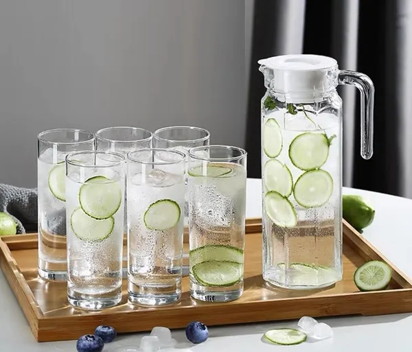 Set_of_6_Italian_Premium_Glass_Jug_for_Juices_and_Water_|_Stylish_and_Attractive_Crystal_Design_Glass