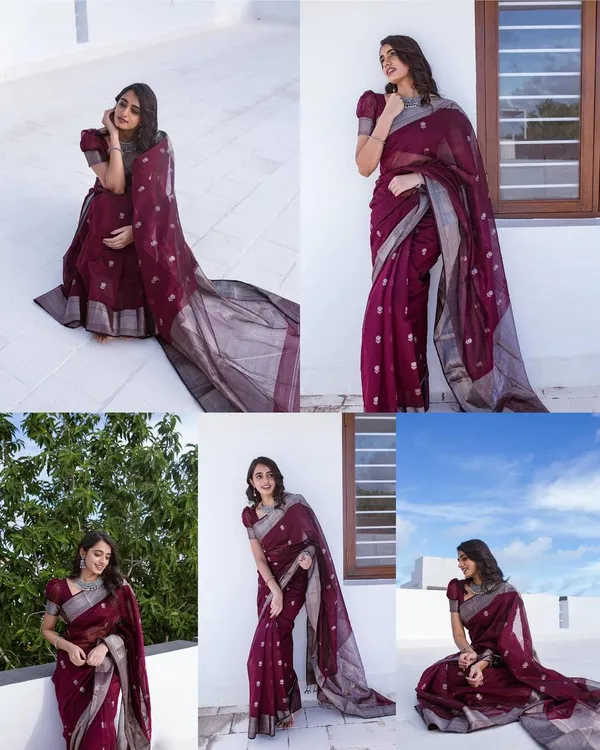 Maroon_Saree_New_Collection_Premium_Quality_Fabric_|_Latest_Design_Partywear_Silk_Saree_With_Blouse_Piece_|_Trending_Wedding_Sadi_Sari_Saadi_|_Rich_Pallu_Jacquard_Work_Soft_Lilan_Slab