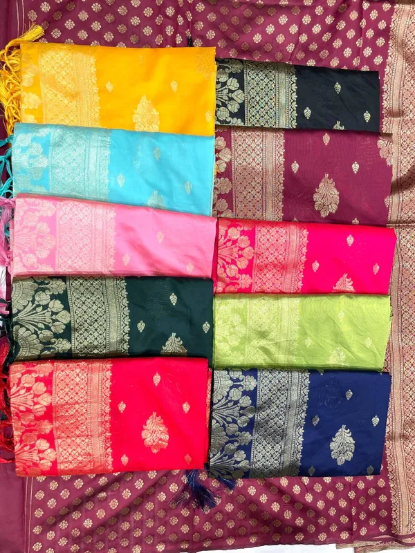 Navy_Blue_Banarasi_Saree_New_Collection_�_Royal_Partywear_Saree_with_Rich_Pallu_&_Gold_Zari_Weaving_|_Wedding_&_Festive_Sadi_|_Lichi_Silk_Saree