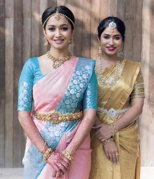 Pastel_Pink_Aqua_Blue_Premium_Quality_Lichi_Silk_Saree_New_Collection_|_Latest_Design_Pattu_Party_Wear_Saree_With_Blouse_Piece_|_Wedding_Sari_|_Stylish_Two_Tone_Saree_by_Ficshop