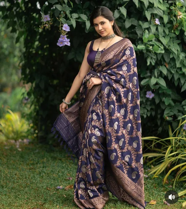 Navy_Blue_Banarasi_Silk_Saree_Latest_Design_|_Premium_Quality_Fabric_|_Pattu_Party_Wear_Saree_with_Blouse_Piece_|_Saree_New_Collection_|_Soft_Lichi_Silk