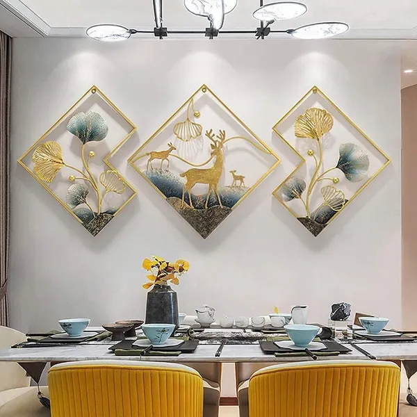 Set_Of_3___Deer_Frame_Metal_Wall_Art_|_Useful_For_Home_Decoration_Art_Piece