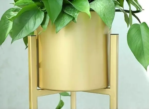 Set_Of_3_Gold_Metal__Flower_Stands_Planter_For_Living_Room_&_Bedroom_|_Tall_Indoor_Plant_Stand__With_Planter_Pot