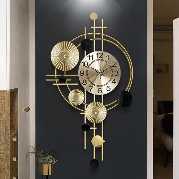 Golden_Metal_Hanging_Wall_Clock_|_Useful_For_Home_Decoration_And_Art_Piece