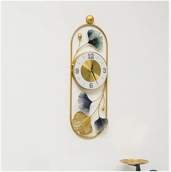 Decorative_Wall_Clock_Metal_Wall_Clock,_Gingko_Leaf_Wall_Clock_Big_Size,_Big_Wall_Clock_for_Living_Room_Watch_Wall_Clock,_Wall_Decoration_Items_for_Living_Room/Bedroom/Office/Hall