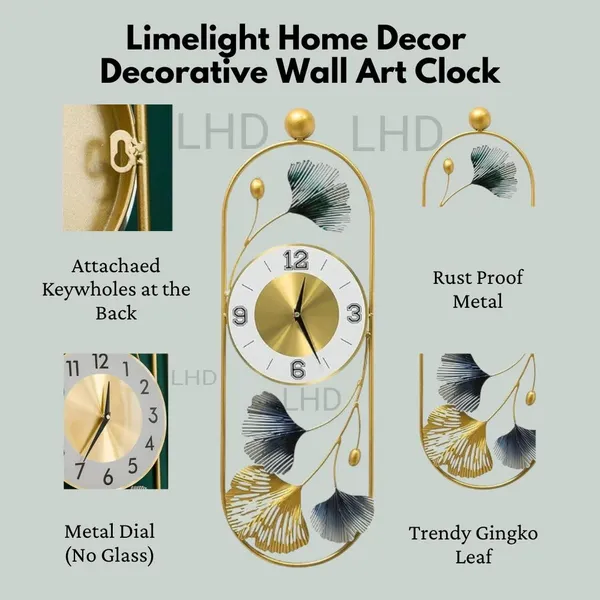 Decorative_Wall_Clock_Metal_Wall_Clock,_Gingko_Leaf_Wall_Clock_Big_Size,_Big_Wall_Clock_for_Living_Room_Watch_Wall_Clock,_Wall_Decoration_Items_for_Living_Room/Bedroom/Office/Hall